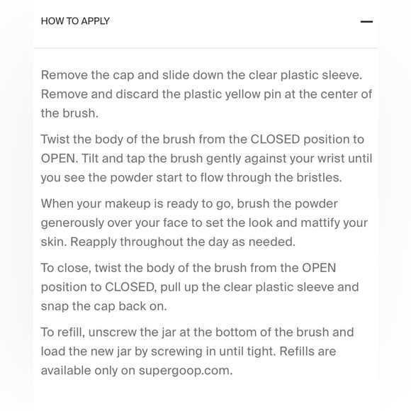 SUPERGOOP! (RE) SETTING 100% MINERAL POWDER- TRANSLUCENT - Picture 5 of 7